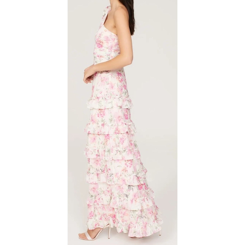One33 Social Vintage Floral Gown Maxi Dress from Rent the Runway - Pink - Sz 4 - Picture 4 of 8